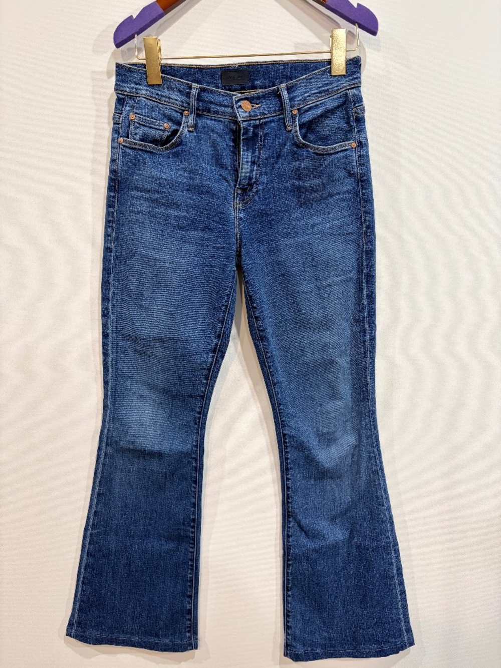 MOTHER Down Low Weekender Heel Jeans 27 Petite 25" Inseam